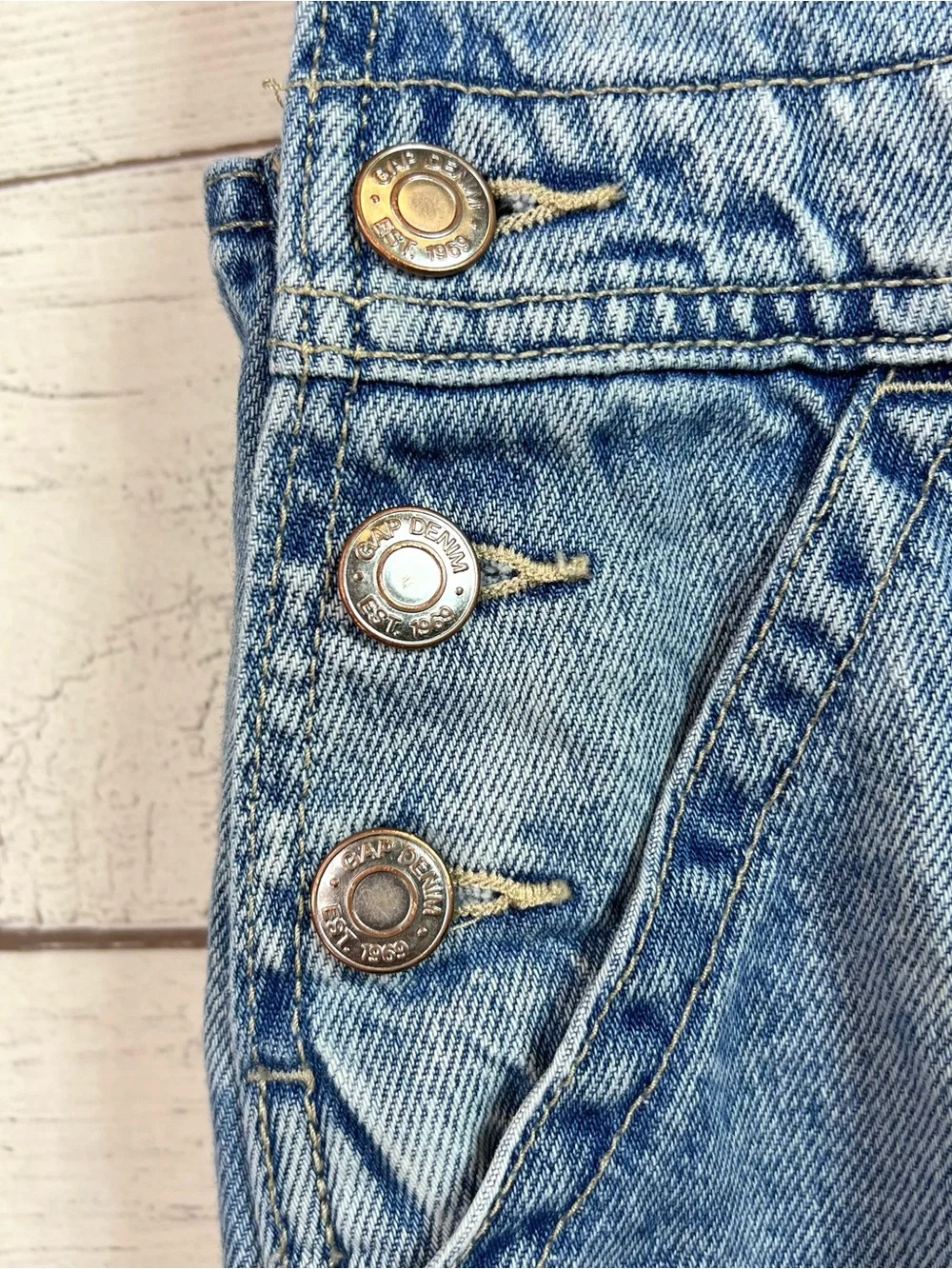 Gap Denim Girls Denim Jean Overalls Light Wash Size XL (12) Boho Classic